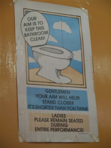 Toilet poster