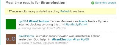 Iran election on Twitter